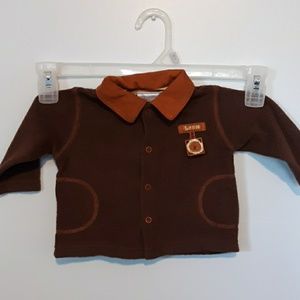 Koala Baby Lion Shirt Jacket,  size 3/6 months